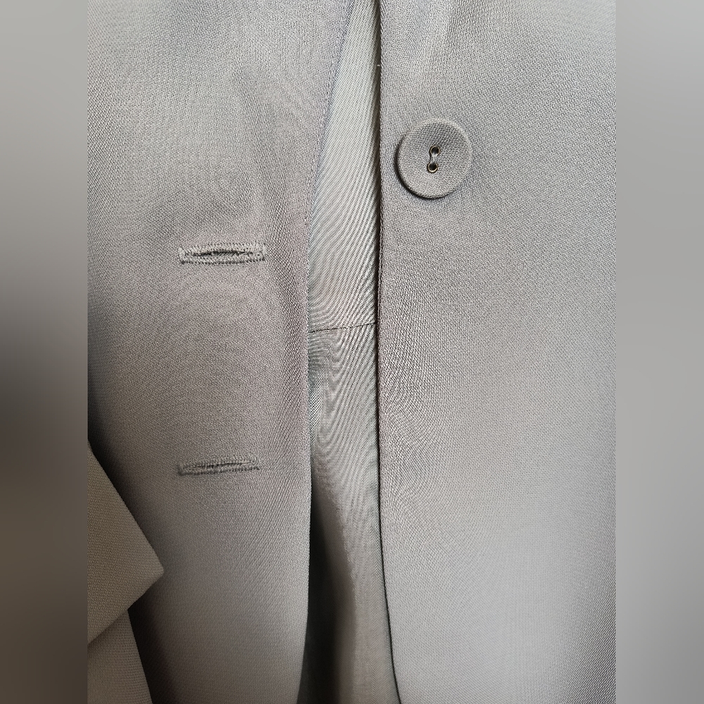 Elegant Gray Women's Blazer Coat Size 4 Vintage Y2K - Picture 5 of 16